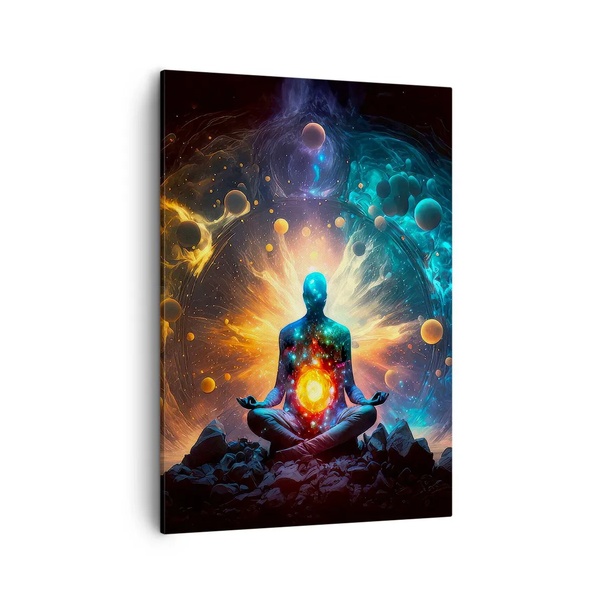 Schilderen op canvas - Kosmische vrede - 50x70 cm