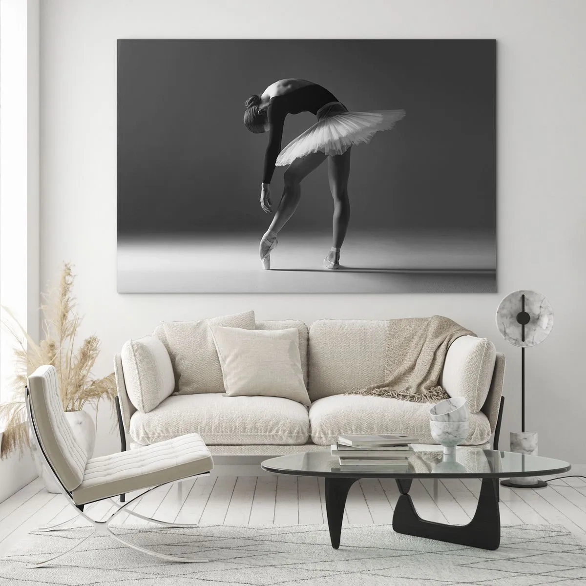 Schilderen op glas - Bella ballerina - 100x70 cm