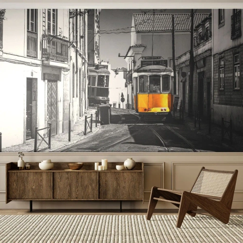 Fotobehang Premium Canvas - De geest van Lissabon - Stad, Lissabon, Architectuur - 500x350 cm