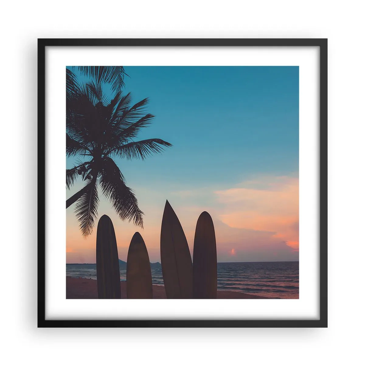 Poster in een zwarte lijst - Morgen wordt ook leuk - 50x50 cm