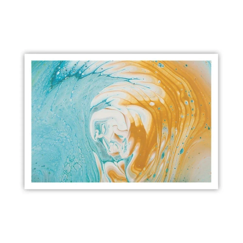 Poster - Pastel werveling - 100x70 cm