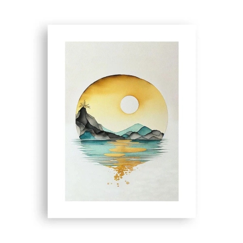 Poster - In de cirkel van schoonheid - 30x40 cm