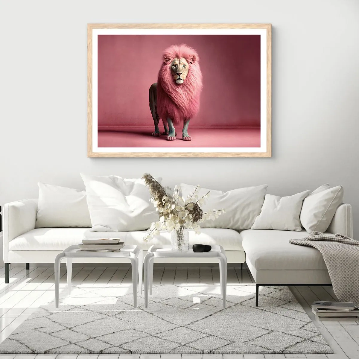 Een poster in een licht eiken lijst - En je bent niet meer bang - 91x61 cm