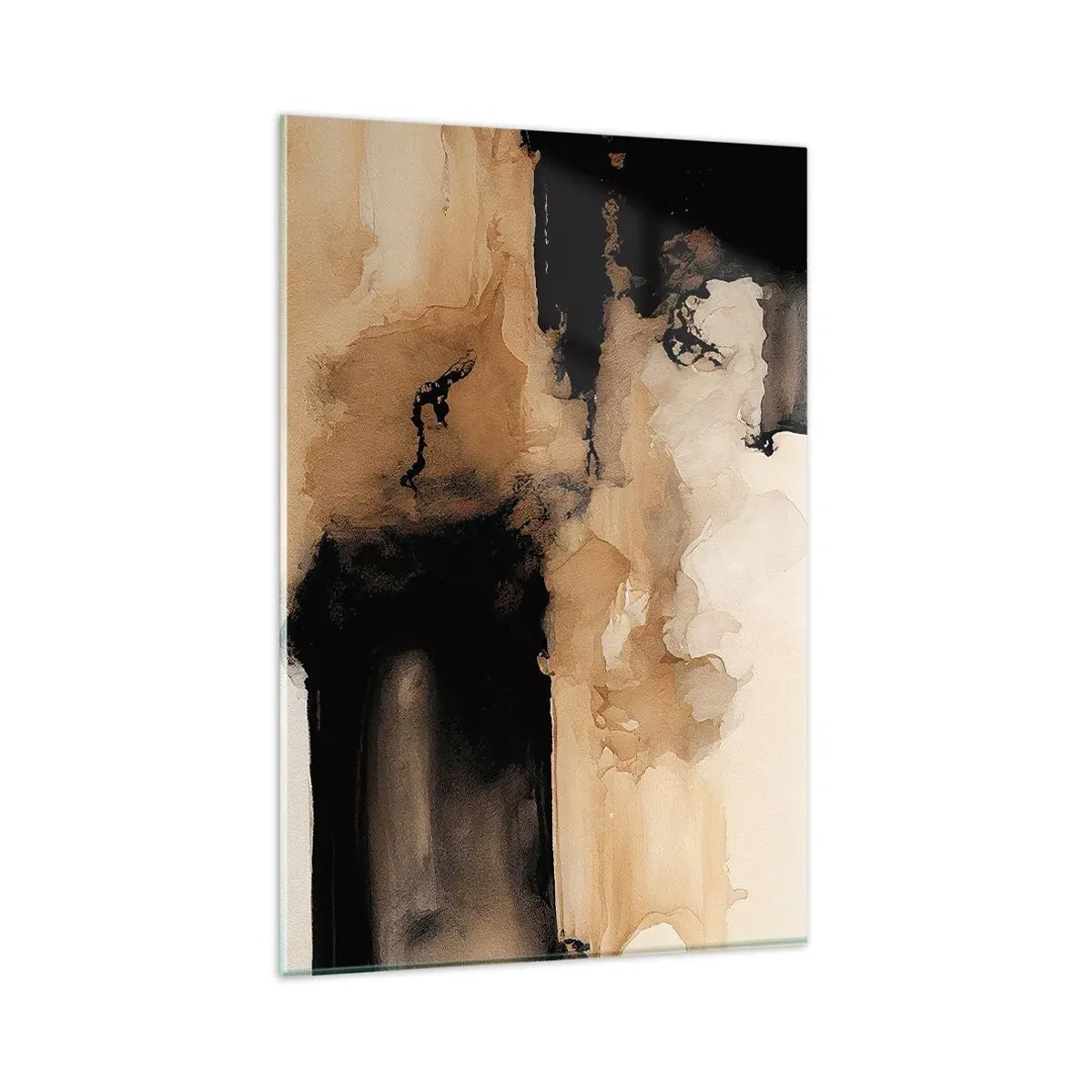 Schilderen op glas - Intrigerende abstractie - 80x120 cm