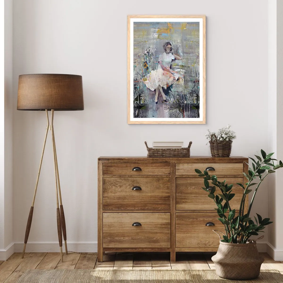 Een poster in een licht eiken lijst - Klassiek en modern - 50x70 cm
