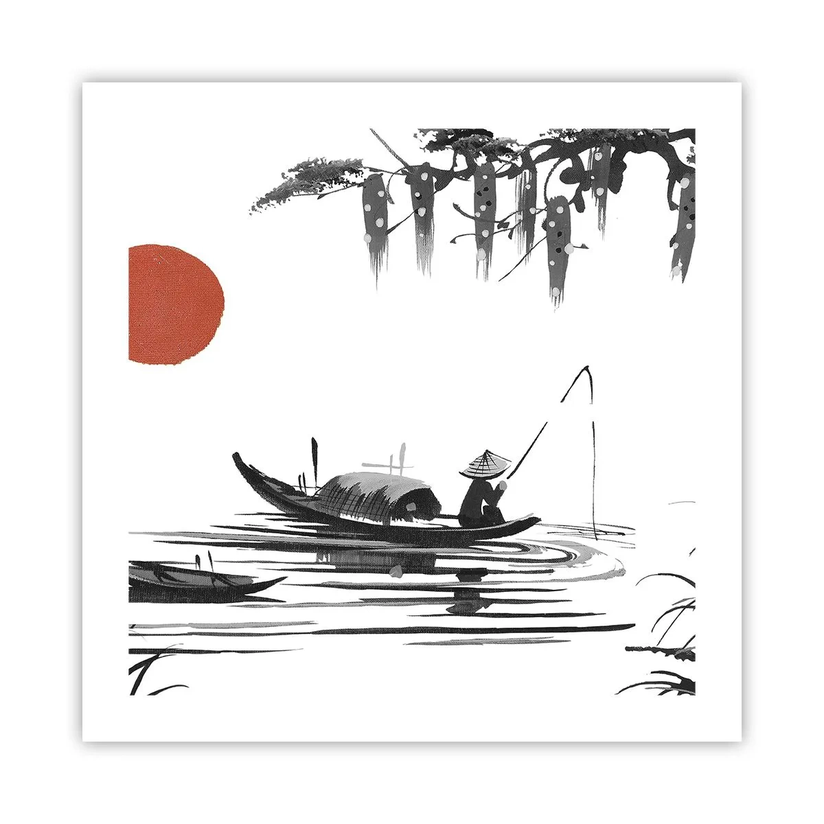 Poster - Aziatische middag - 50x50 cm