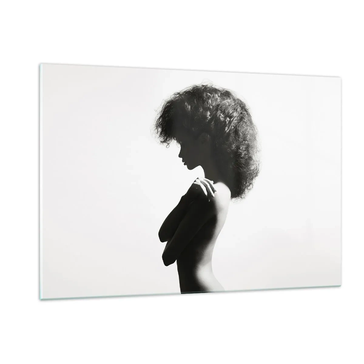 Schilderen op glas - Als een bloem op een slanke stengel - 120x80 cm