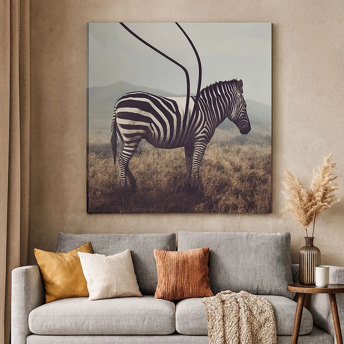 Schilderen op canvas - Aandacht! Gebrek - 30x30 cm