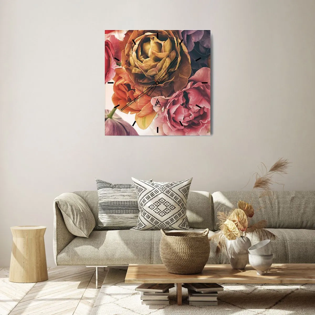 Wandklok - Klok - Een viering van het leven - 30x30 cm