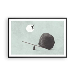 Poster in een zwarte lijst - Vervulde dromen - 91x61 cm