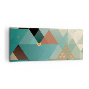 Schilderen op canvas - Eenheid van veelheid, veelheid van eenheid - 100x40 cm