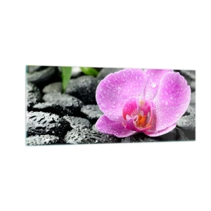 Schilderen op glas - Als een open hart - 100x40 cm