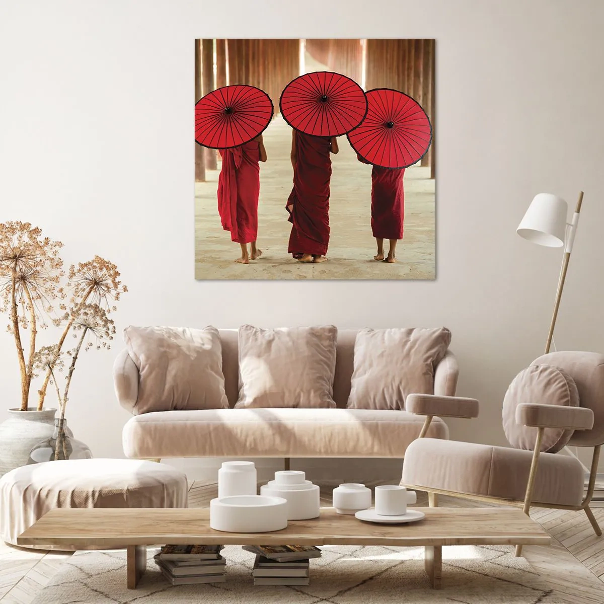 Schilderen op canvas - Op weg naar het Zuivere Land - 60x60 cm