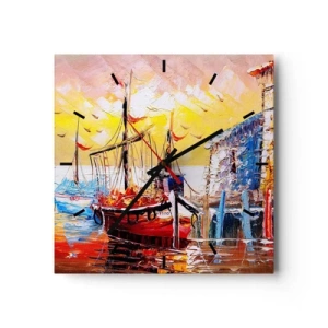 Wandklok - Klok - Gelukkige terugkeer - 30x30 cm