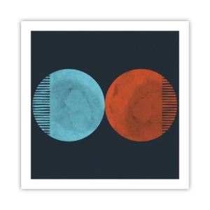 Poster - Alleen geometrie? - 60x60 cm