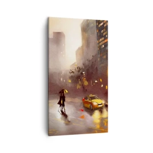 Schilderen op canvas - In de lichten van New York - 45x80 cm
