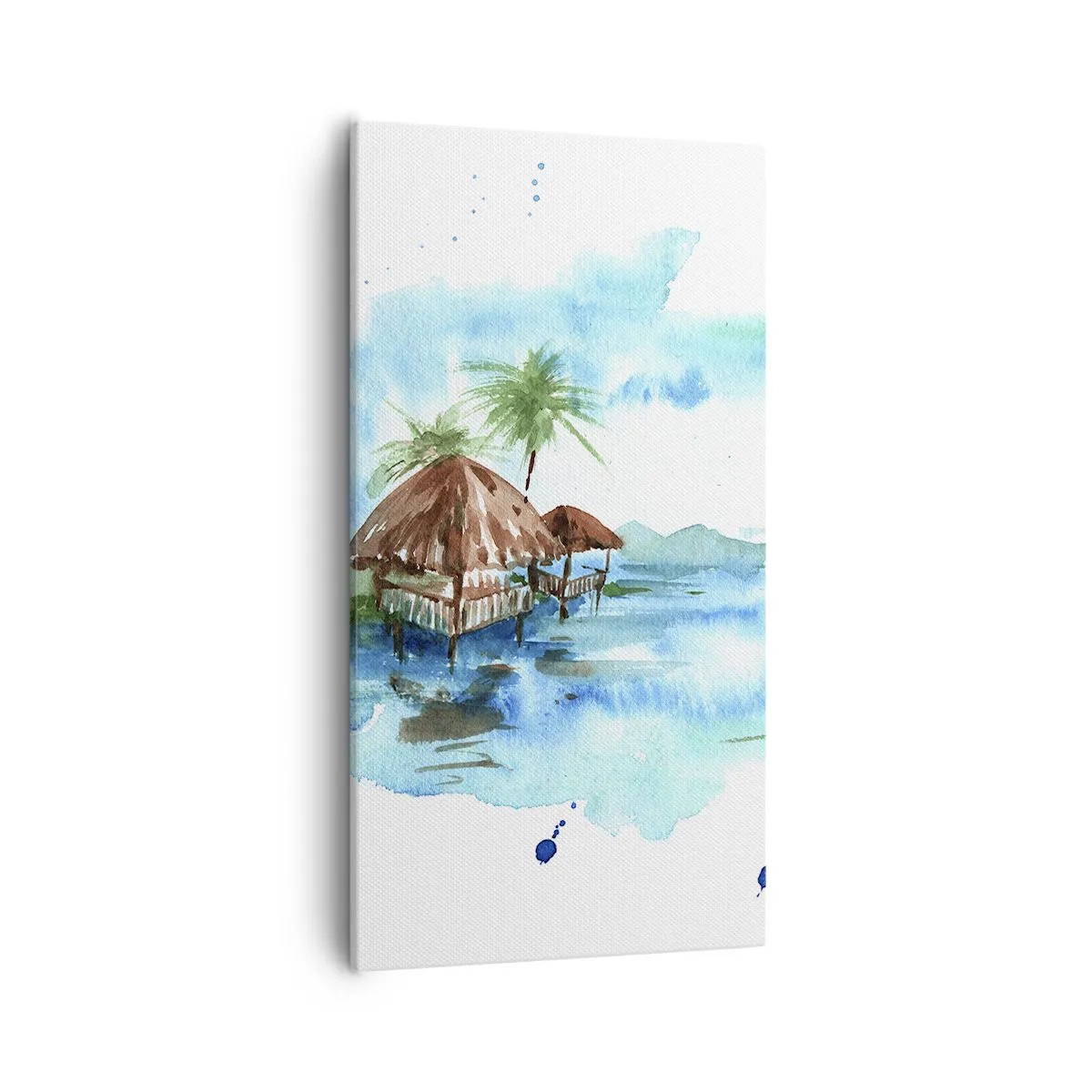 Schilderen op canvas - Ergens in de Stille Oceaan - 55x100 cm