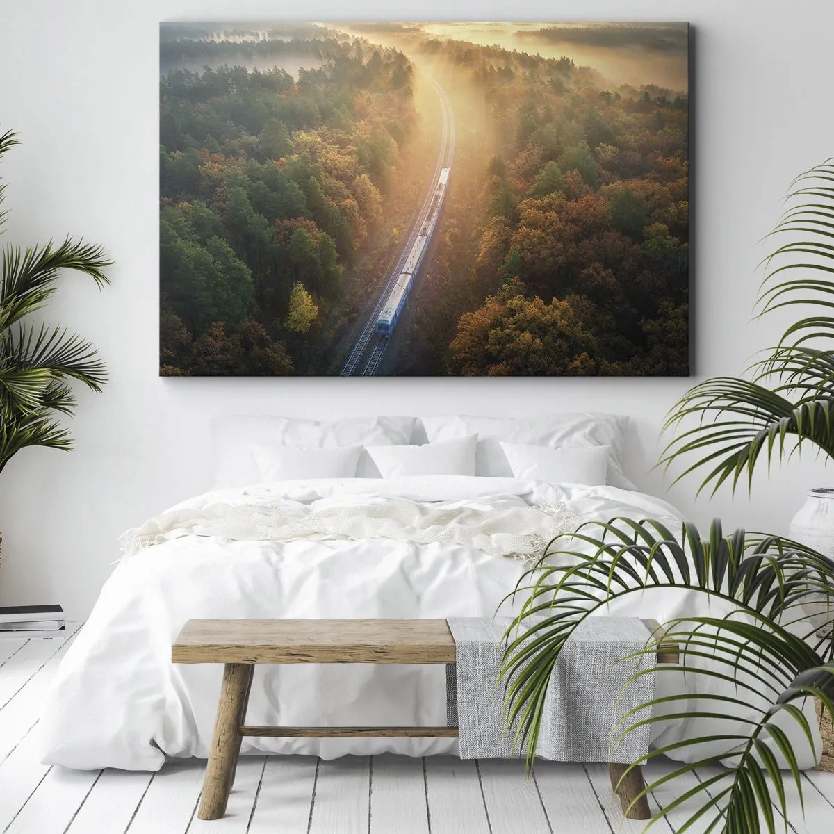 Schilderen op canvas - Herfst reis - 100x70 cm