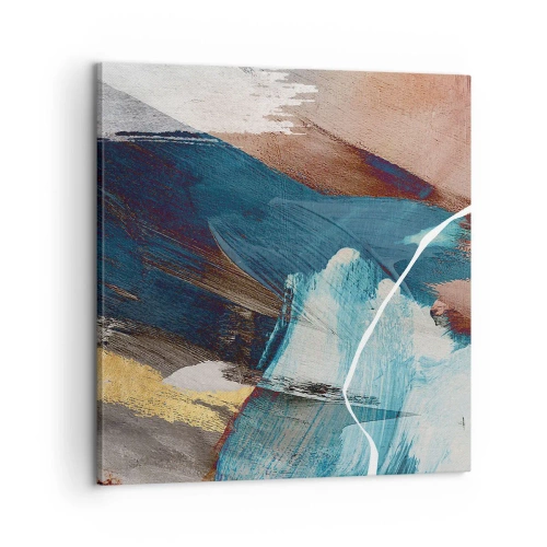 Schilderen op canvas - Met panache en energie - 60x60 cm