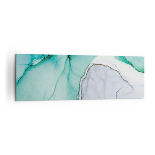 Schilderen op canvas - Een studie in turkoois - 160x50 cm