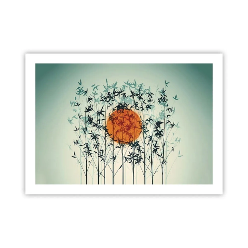 Poster - Japanse zon - 70x50 cm