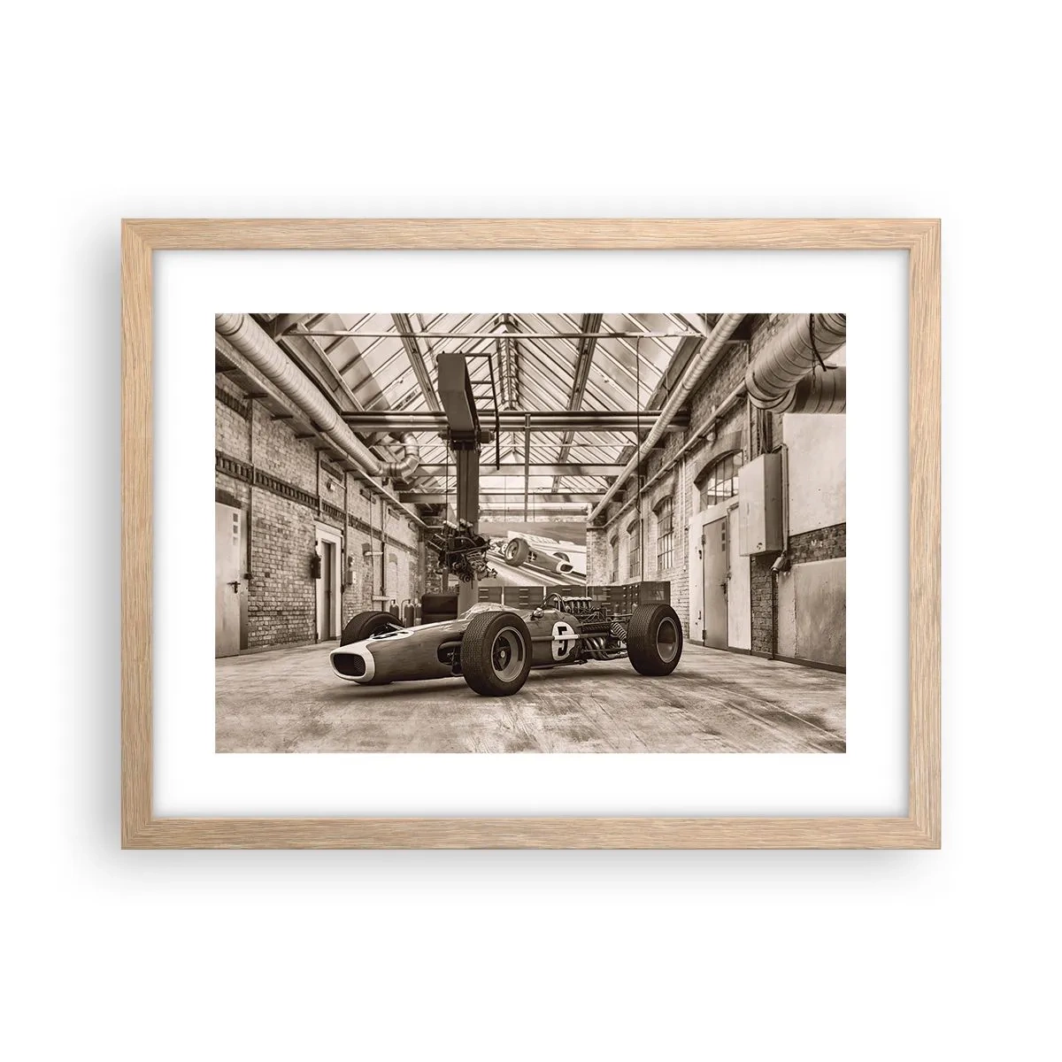 Een poster in een licht eiken lijst - De rust van de winnaar - 40x30 cm