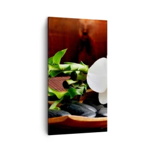 Schilderen op canvas - Geef je over aan de aanraking van de natuur - 45x80 cm