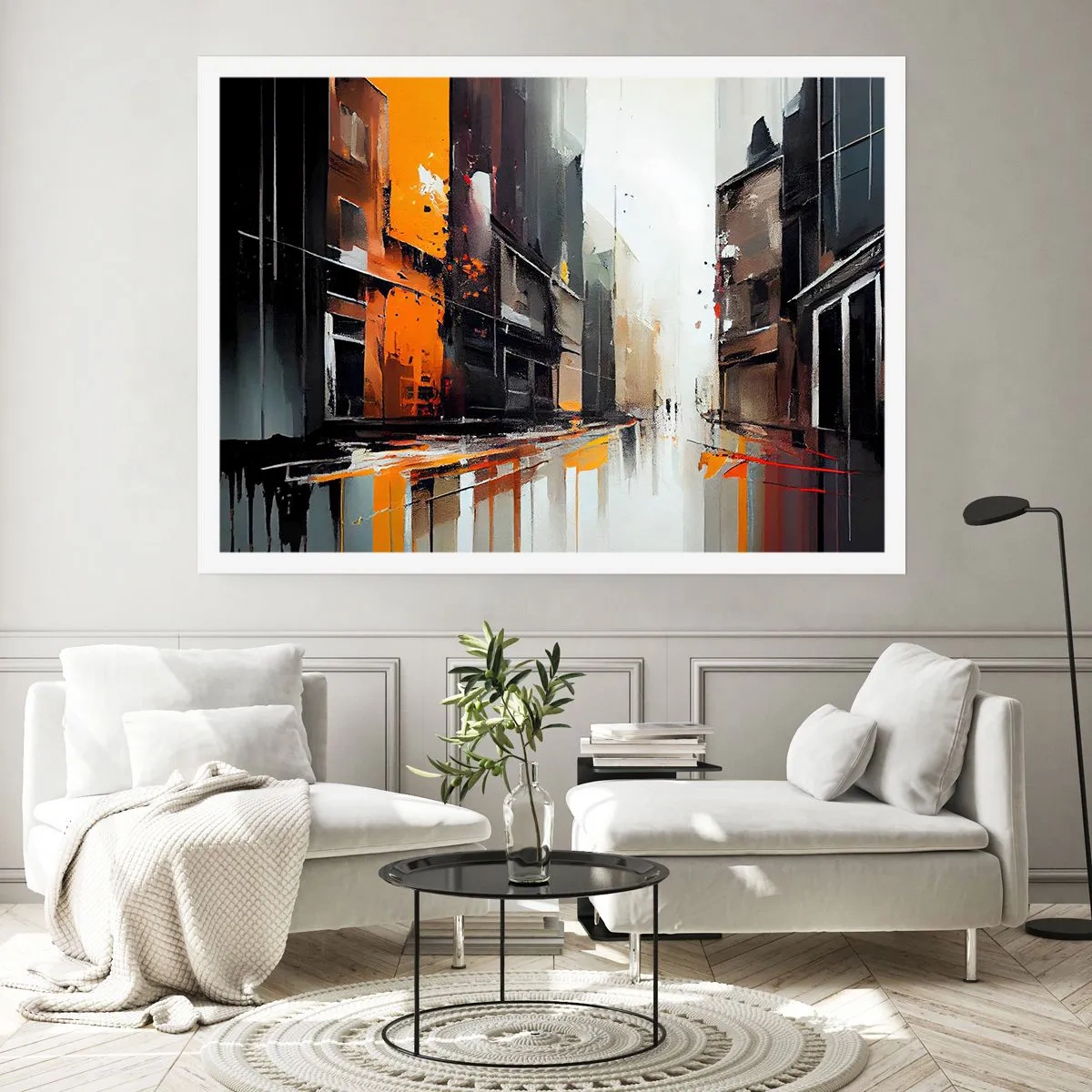 Poster - Regenachtige dag - 50x40 cm