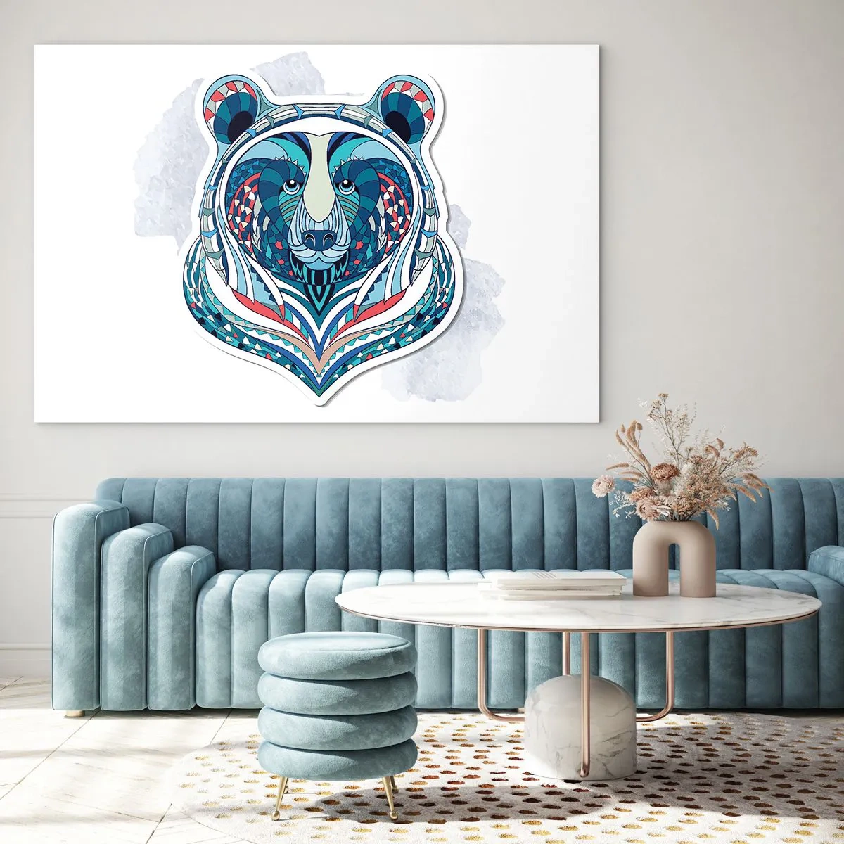 Schilderen op glas - Eviva Groenlandia! - 100x70 cm