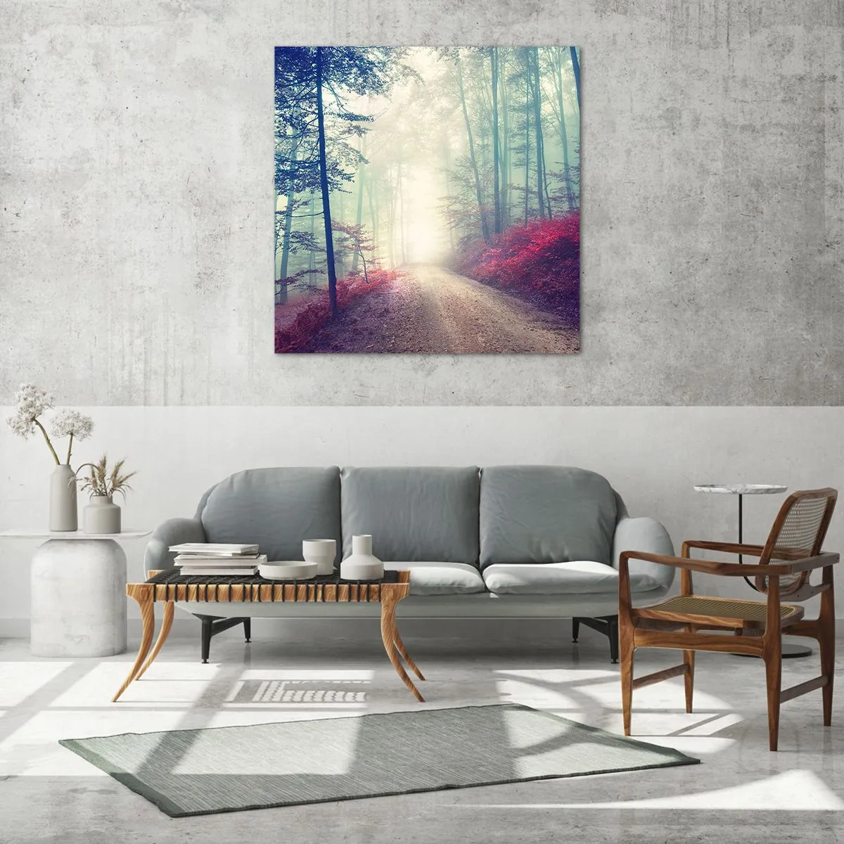 Schilderen op glas - Hoe goed om op te staan als het ochtend wordt - 50x50 cm