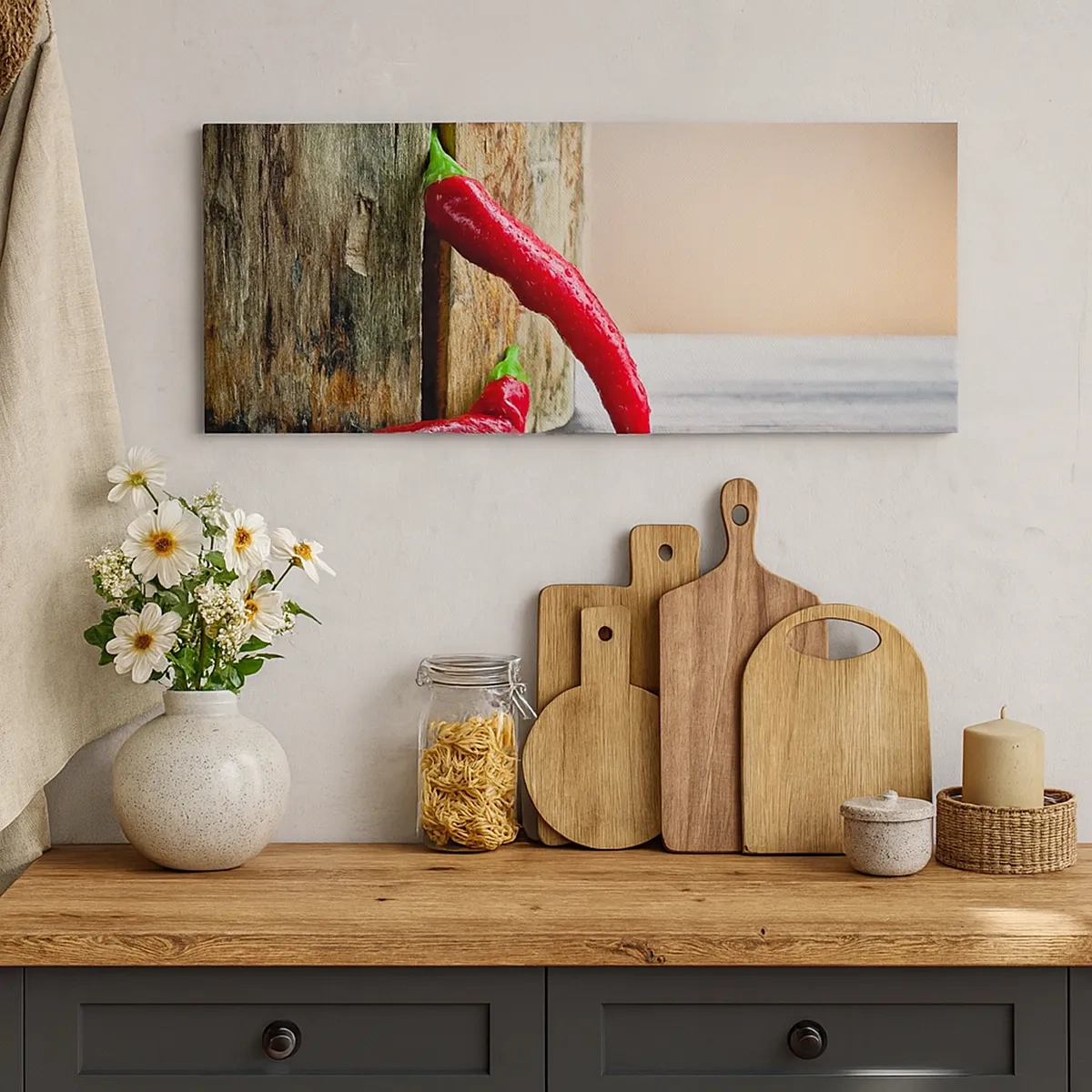 Schilderen op canvas - Red hot chili peppers - 30x30 cm