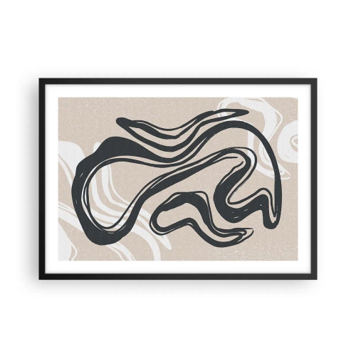 Poster in een zwarte lijst - Expressie vermenigvuldigd - 70x50 cm