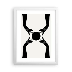 Poster in een witte lijst - Geheim teken - 30x40 cm
