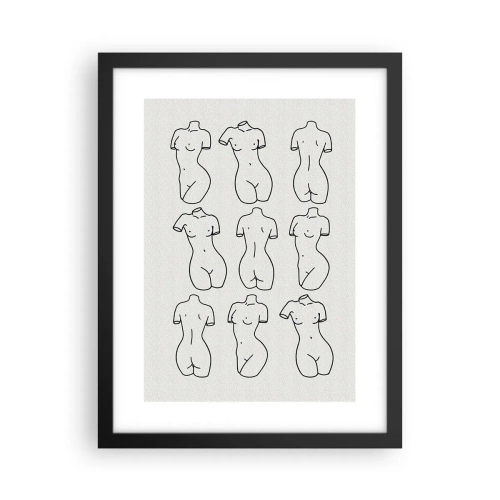 Poster in een zwarte lijst - Alleen Venus - 30x40 cm