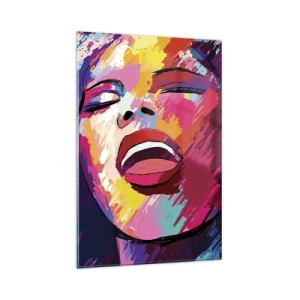 Schilderen op glas - Zing mijn hele leven - 80x120 cm