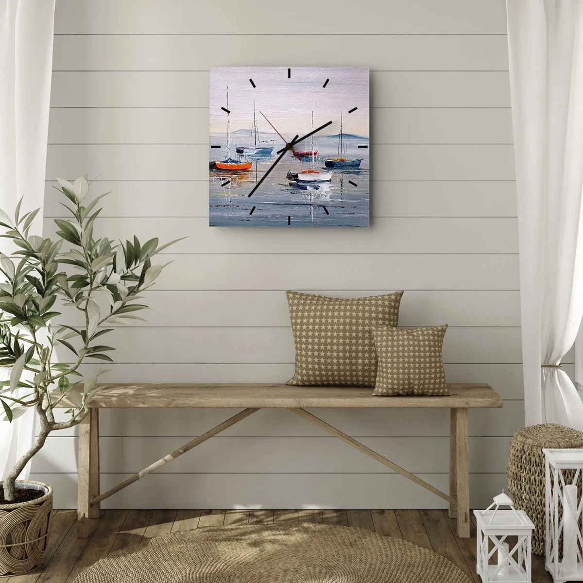 Wandklok - Klok - Een welverdiende rust - 40x40 cm
