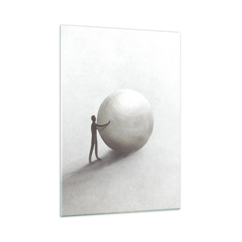 Schilderen op glas - Het spel van het leven - 50x70 cm