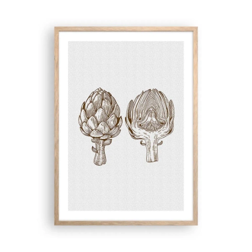Een poster in een licht eiken lijst - Anatomieles - 50x70 cm