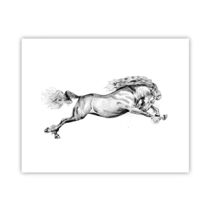 Poster - Vastgehouden in galop - 50x40 cm