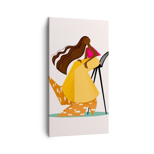 Schilderen op canvas - Fashion is ook leuk - 45x80 cm