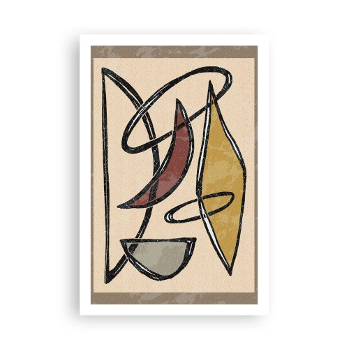 Poster - Compositie – bogen en ovalen - 61x91 cm