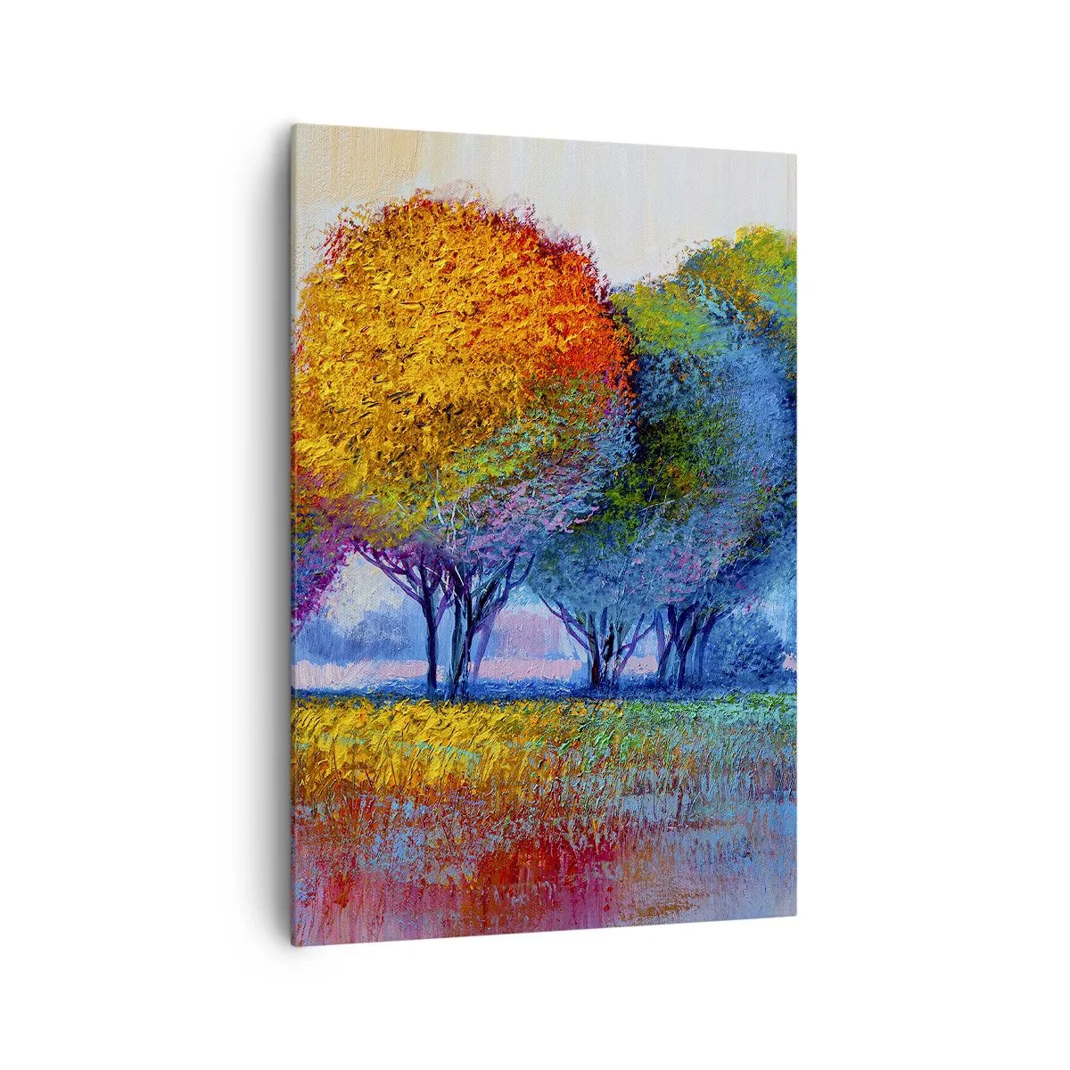 Schilderen op canvas - Een klomp van schitterende kleuren - 70x100 cm