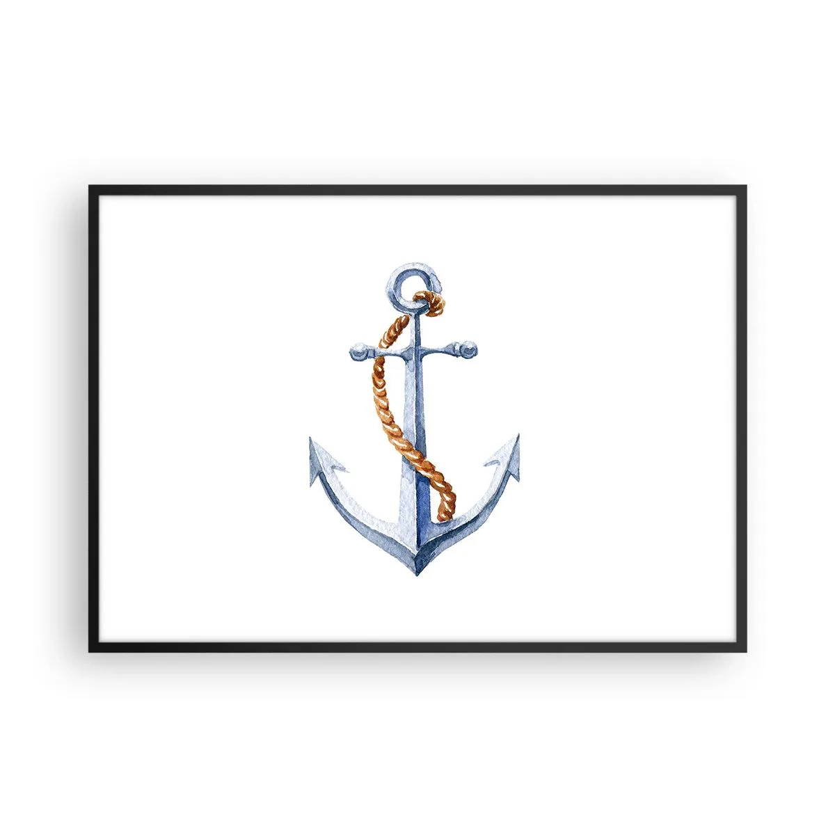 Poster in een zwarte lijst - Ahoi avontuur! - 100x70 cm