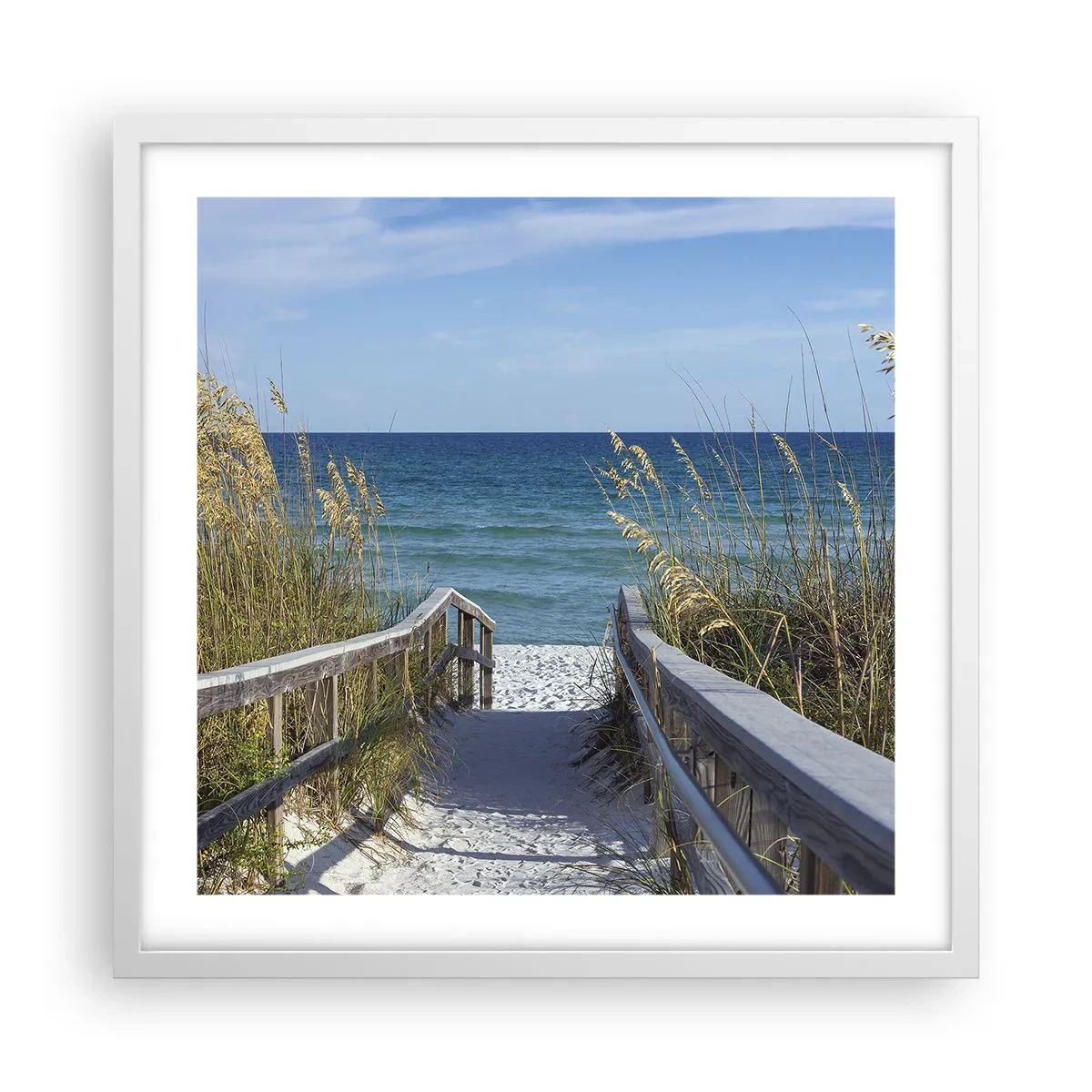 Poster in een witte lijst - In de zon, in de wind - 50x50 cm