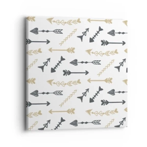 Schilderen op canvas - De droom van de boogschutter - 40x40 cm