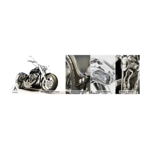 Fotobehang Monster Premium Canvas - Kracht met karakter - Automobiel, Motor, Reis - 100x30 cm