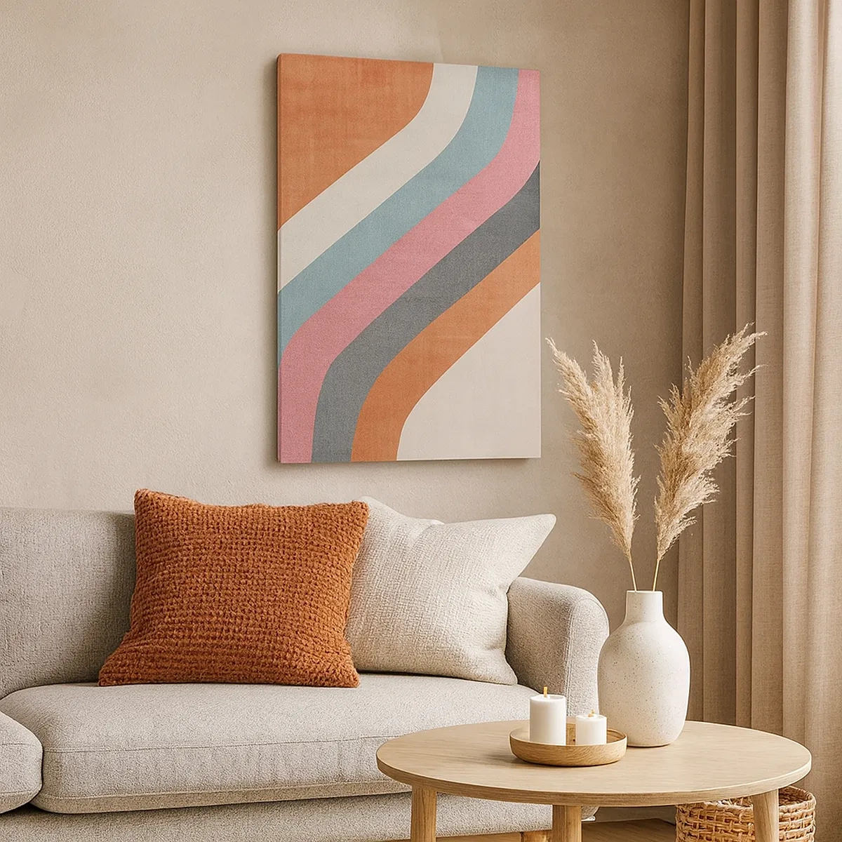 Schilderen op canvas - Diagonale compositie – beweging - 50x70 cm