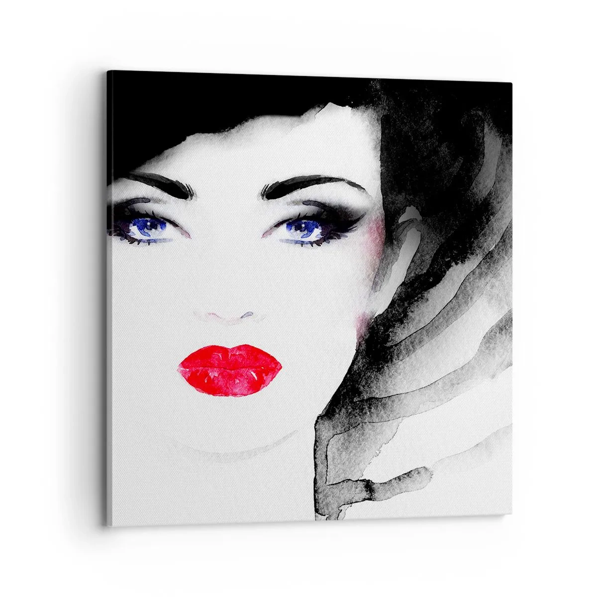 Schilderen op canvas - Hij duwt terug en roept - 70x70 cm