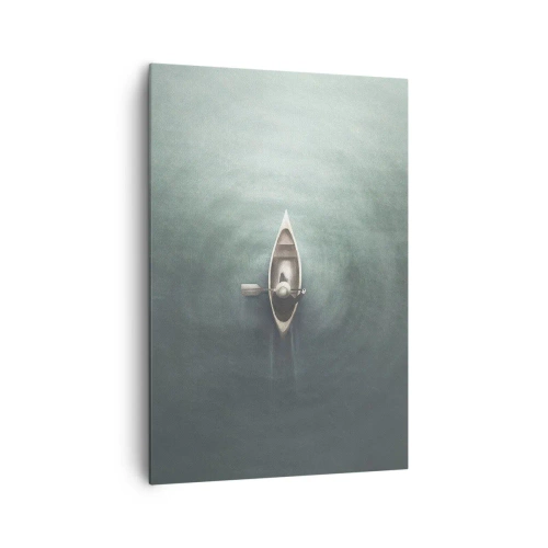 Schilderen op canvas - Door het maanmeer - 70x100 cm