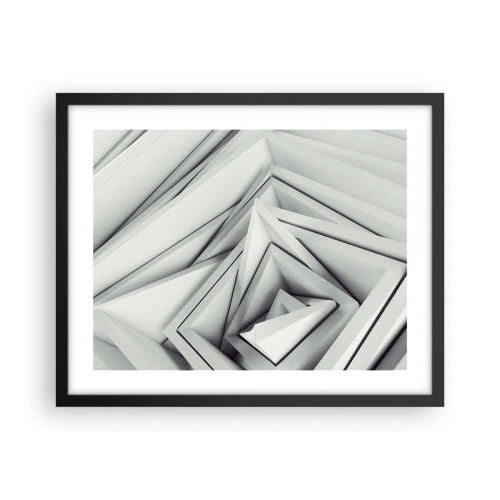 Poster in een zwarte lijst - Scherpe hoeken knoppen - 50x40 cm